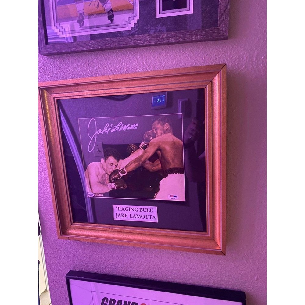 Jake Lamotta Raging Bull Signed Display - Picture 2 of 3